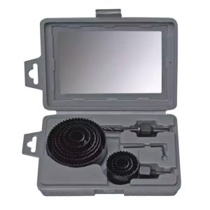 Kruna za bušenje rupa u drvu, 9 kom.