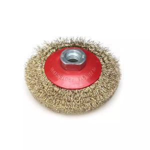 Pločasta žičana četka, presvučena mesingom 115mm, M14