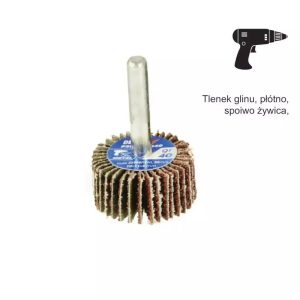 Lepezasti brusni kolut na osovini 30x15x6mm, gr40