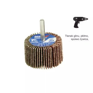 Lepezasti brusni kolut na osovini 50x30x6mm, gr80