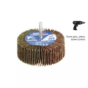 Lepezasti brusni kolut na osovini 80x30x6mm, gr40