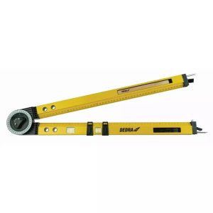 Podesivi kutomjer s libelom od 620 mm, 2 oka