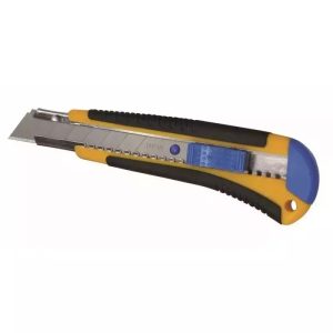 Skalpel 18mm + rezervni uložak, kutija, gumena ručka, metalna vodilica