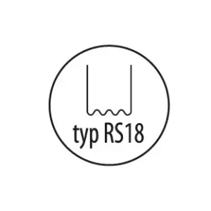 Spajalice za plastiku tip RS18, 0.8mm, male valovite, 100 kom.