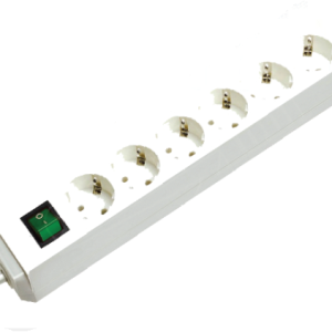 Brennenstuhl šesterostruka prenosiva šuko utičnica s prekidačem 3x1,0mm2, 45º , 16A, 1,4m, bijela