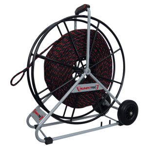 Poliesterski konop Ø10mm 200m za provlačenje kablova sa čeličnom motalicom