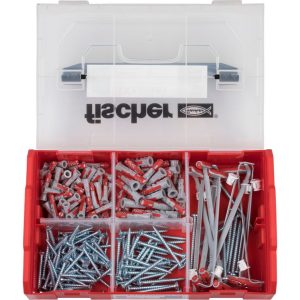 Fischer FIXtainer DuoPower/Duo- Tec, set tipli + vijci u kutiji, 200 kom, 5/6/8, plastika