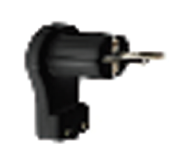BRENNESTUHL ravan montažni utikač, 230V/16A, crni