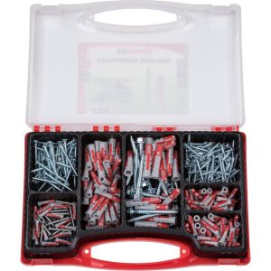 Fischer Redbox DUOPOWER, set tipli + vijci, 140 kom, 4/4,5/5/6/8/10, plastika