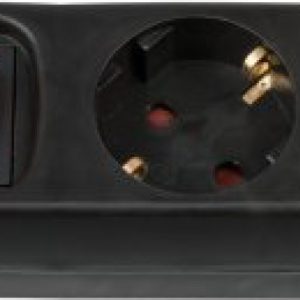 Brennenstuhl trostruka prenosiva šuko utičnica s prekidačem 3x1,5mm2, 45º , 16A, 1,4m, crna