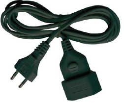 Brennenstuhl produžni kabel sa euro utikačem i utičnicom, dužina 5m, crni