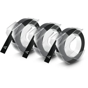 3u1 Dymo Naljepnice za označavanje 9mm - crne