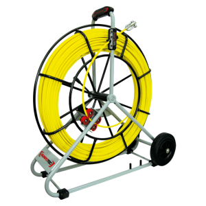 Sajla od staklenih vlakana Ø 9 mm za provlačenje kabela na metalnom kolutu - 60m