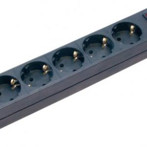 Brennenstuhl šesterostruka prenosiva šuko utičnica s prekidačem 3x1,5mm2, 45º , 16A, 1,4m, crna