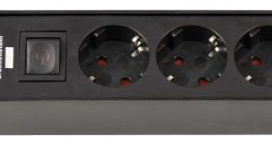 BRENNESTUHL Četverostruka prenosiva utičnica Ecolor s prekidačem,4 utičnice, kabel 1,5 m, zaštita za djecu, crna