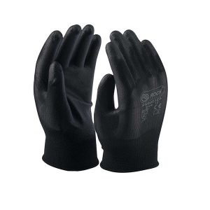 Zaštitne montažne rukavice SMOOTHGRIP PU crne