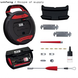 GF3 Alat za povlačenje kabela s uključenim digitalnim brojačem metara, sajla od fiberglasa 30m, Ø 3mm