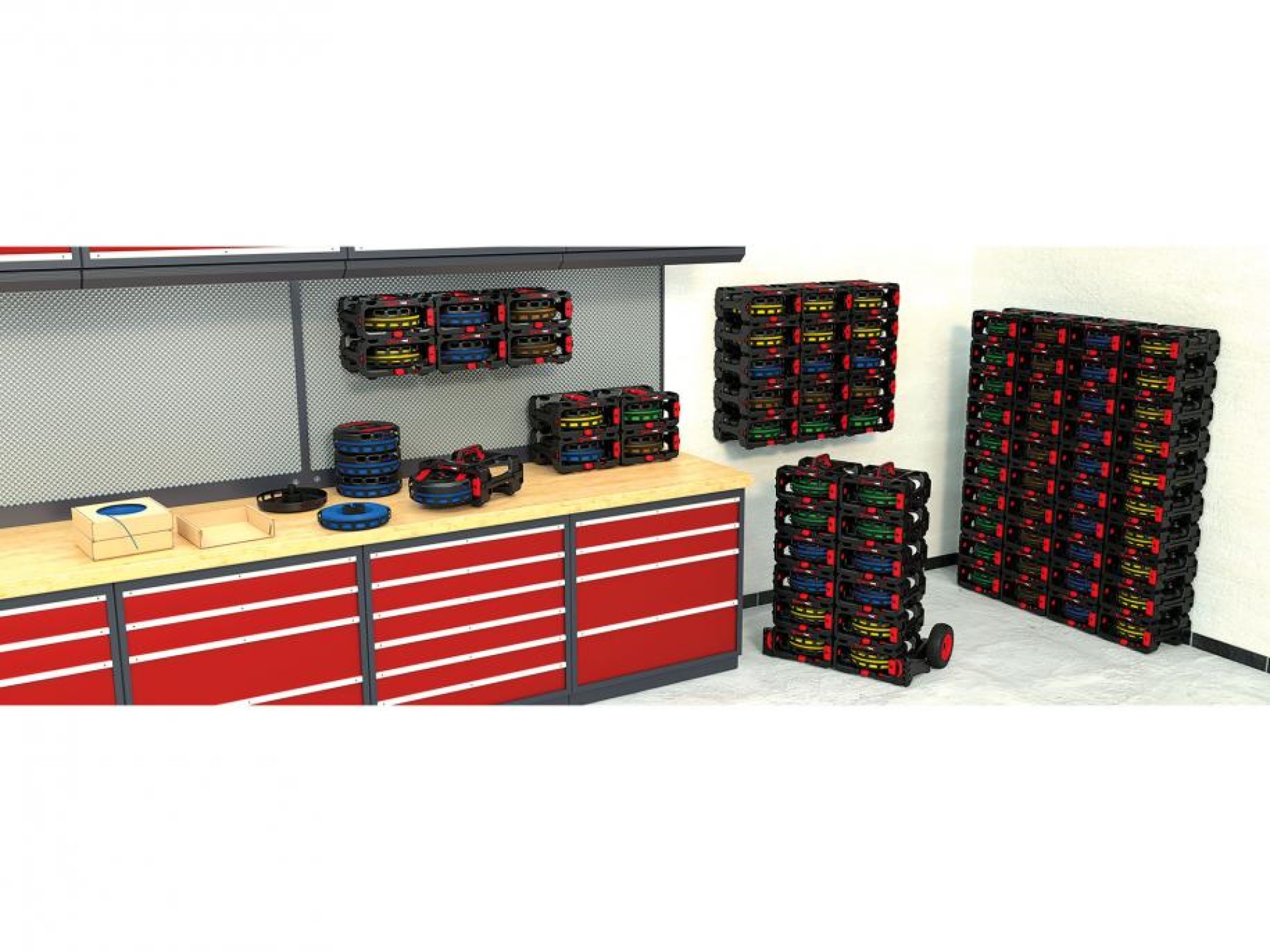 CB 260 set rolera za odmotavanje kabela i žica - 6 komada