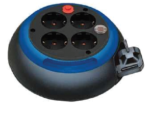 BRENNESTUHL Design-Kabelbox produžni kabel, dužina 3m, crno/plave boje