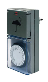 Brennenstuhl mehanički programator vremena  MZ 44, IP44, sivi