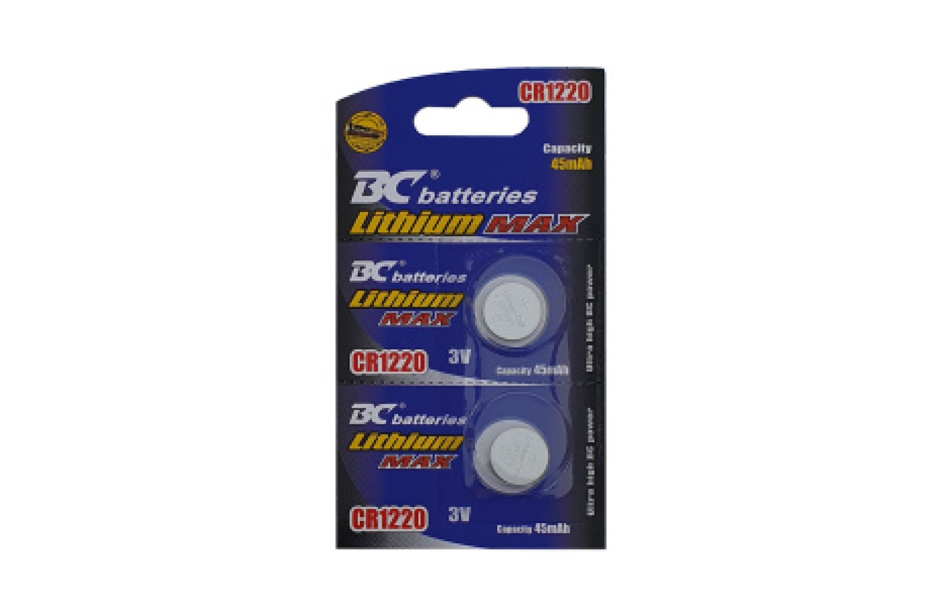 BC Lithium plosnata 3V baterija 1220 EXTRA POWER - 2 kom (blister)