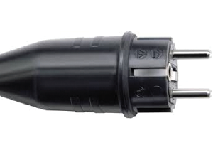 BRENNESTUHL gumeni utikač za kabel 230V/16A, IP 44, crni