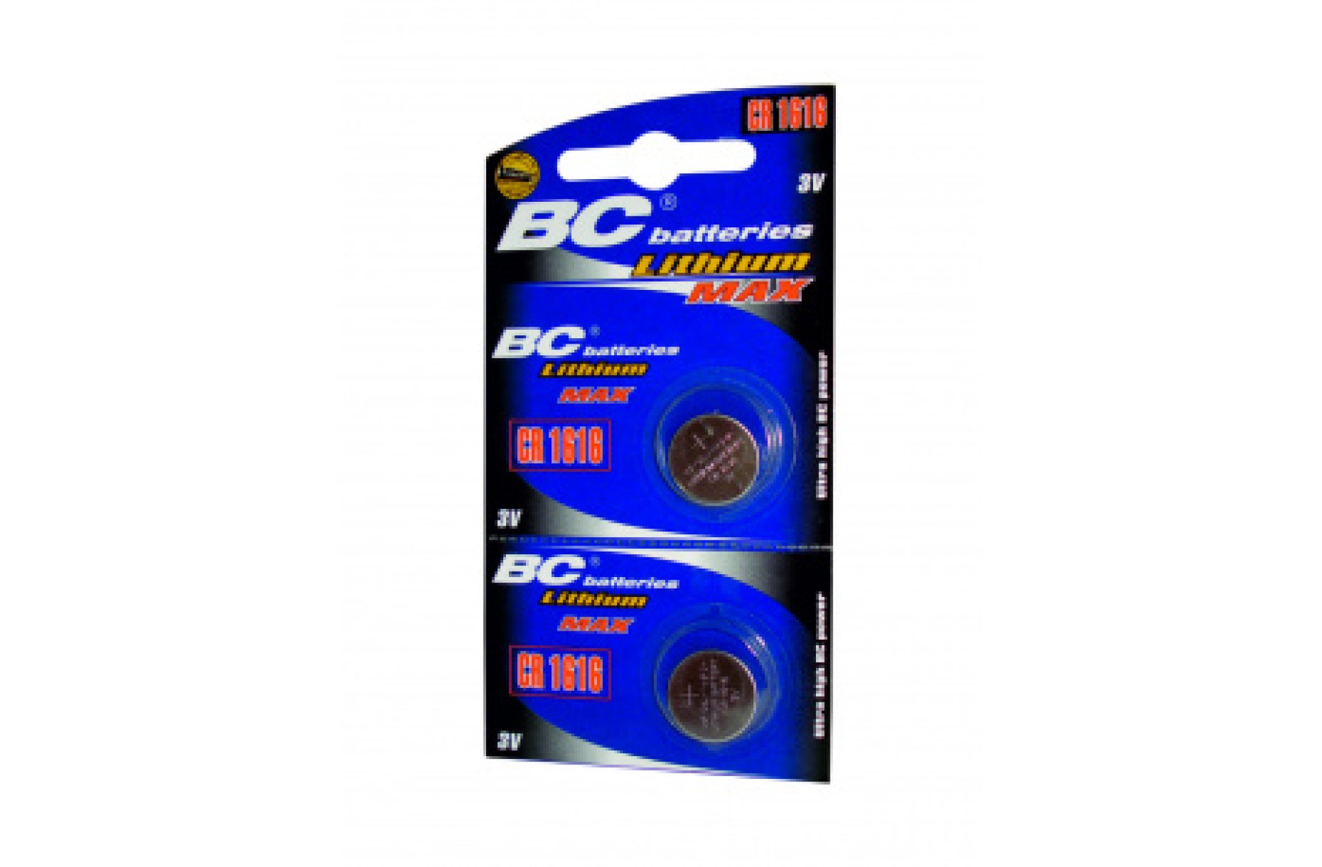 BC Lithium plosnata 3V baterija 1616 EXTRA POWER - 2 kom (blister)