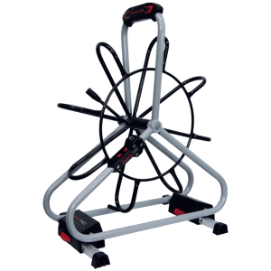 Profi metalni kolut Ø 6 mm s dvostrukim odovodnim sustavom s izvlačnim nogama i  spremnikom za pribor Ø530mm