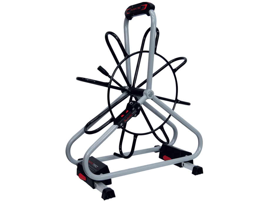 Profi metalni kolut Ø 6 mm s dvostrukim odovodnim sustavom s izvlačnim nogama i spremnikom za pribor Ø530mm