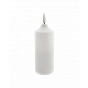 Dekoracija za dom SVIJEĆA bijela LED HD - 100 / 14,5 cm žuti plamen