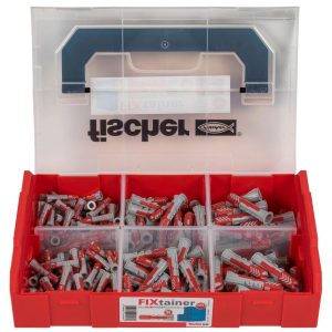 Fischer FIXtainer DUOPOWER 210 kom, set tipli u kutiji, 6/8/10,  plastika