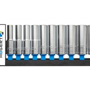 KLUČEVI NASADNI(10) DUGI HEXAGON SET ZA GEDORU 1/2˝ CrV