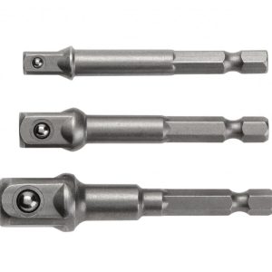 ADAPTER BIT SET 1/4 HEX - 1/4", 3/8", 1/2"